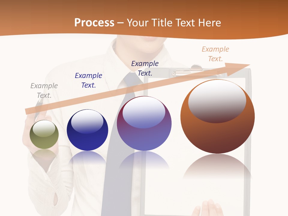 A Woman Holding A Clipboard With A Pen In Her Hand PowerPoint Template