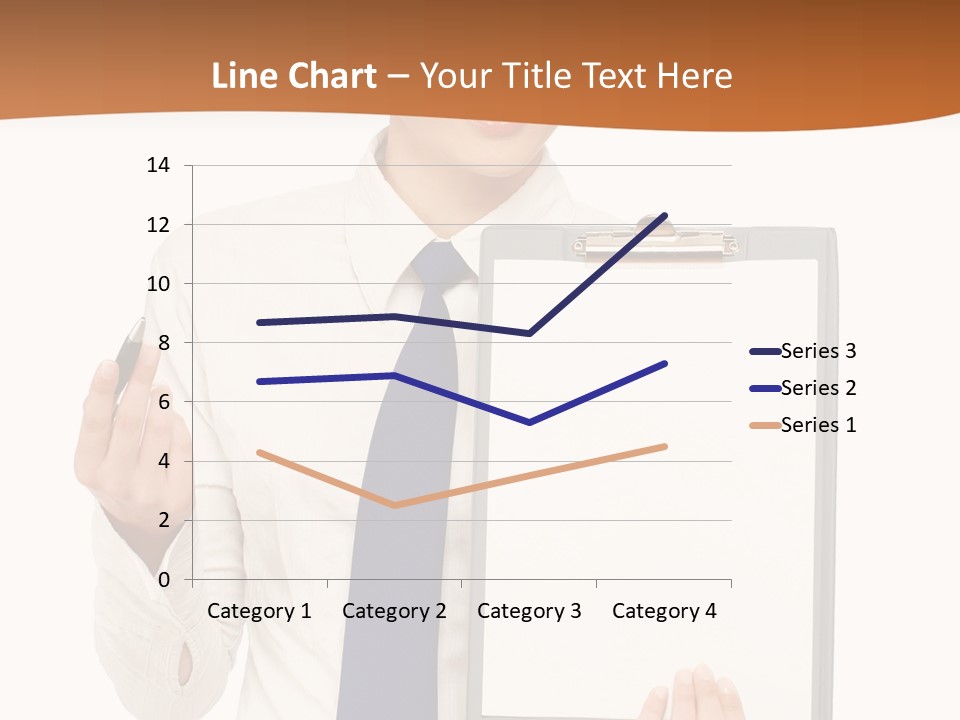A Woman Holding A Clipboard With A Pen In Her Hand PowerPoint Template