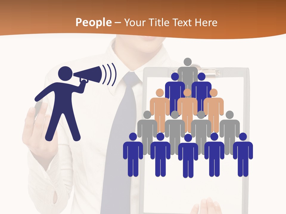 A Woman Holding A Clipboard With A Pen In Her Hand PowerPoint Template