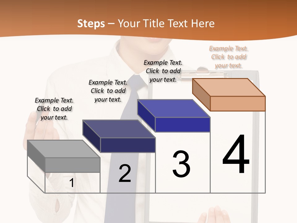 A Woman Holding A Clipboard With A Pen In Her Hand PowerPoint Template