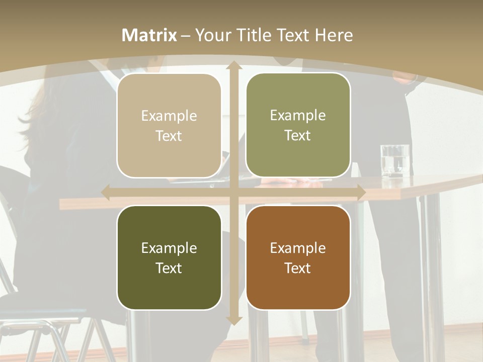 A Group Of People Sitting At A Table In Front Of A Whiteboard PowerPoint Template