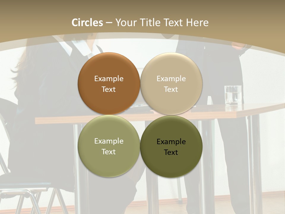 A Group Of People Sitting At A Table In Front Of A Whiteboard PowerPoint Template