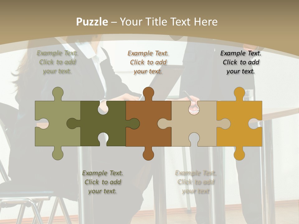 A Group Of People Sitting At A Table In Front Of A Whiteboard PowerPoint Template