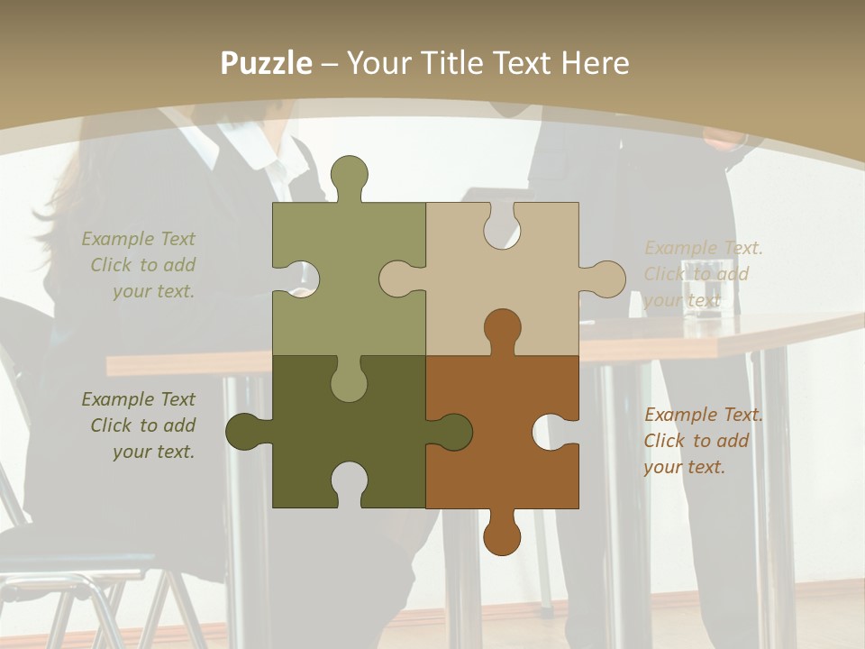 A Group Of People Sitting At A Table In Front Of A Whiteboard PowerPoint Template