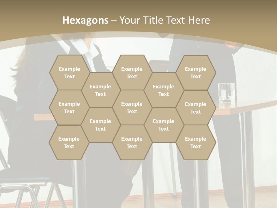 A Group Of People Sitting At A Table In Front Of A Whiteboard PowerPoint Template