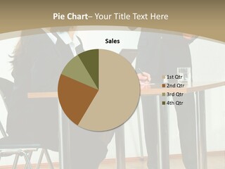 A Group Of People Sitting At A Table In Front Of A Whiteboard PowerPoint Template