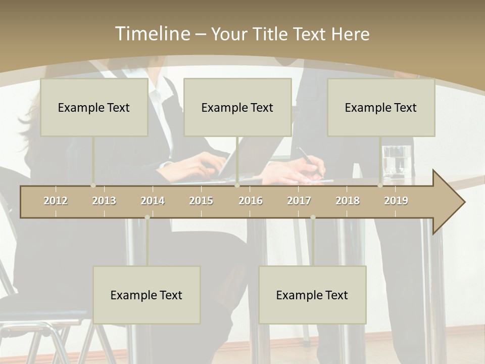A Group Of People Sitting At A Table In Front Of A Whiteboard PowerPoint Template