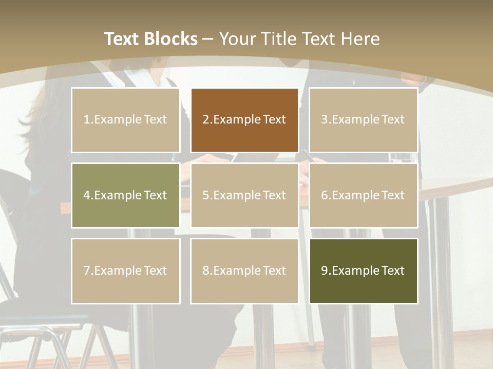 A Group Of People Sitting At A Table In Front Of A Whiteboard PowerPoint Template