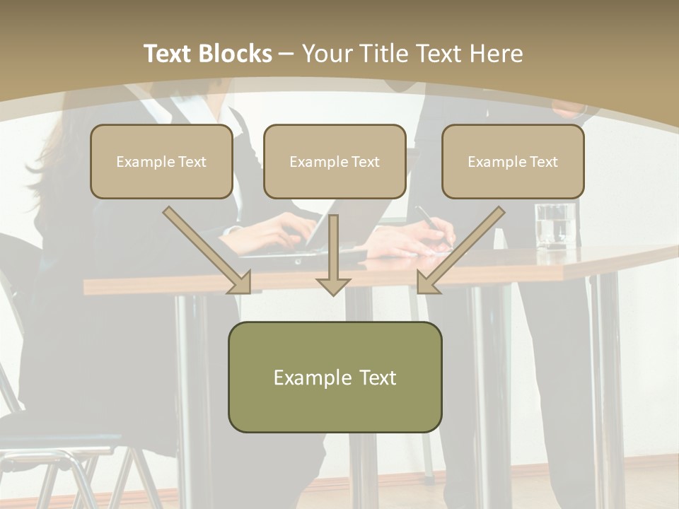 A Group Of People Sitting At A Table In Front Of A Whiteboard PowerPoint Template