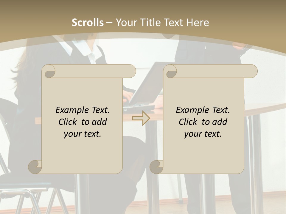 A Group Of People Sitting At A Table In Front Of A Whiteboard PowerPoint Template