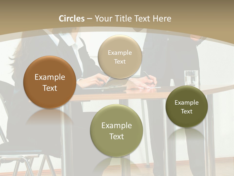A Group Of People Sitting At A Table In Front Of A Whiteboard PowerPoint Template