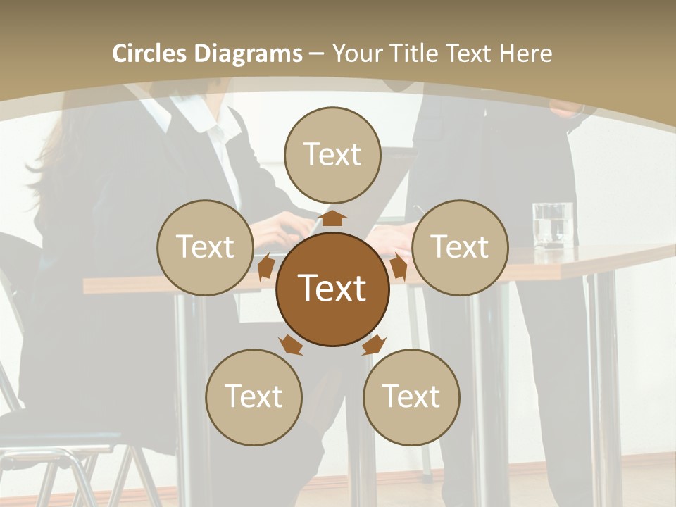 A Group Of People Sitting At A Table In Front Of A Whiteboard PowerPoint Template