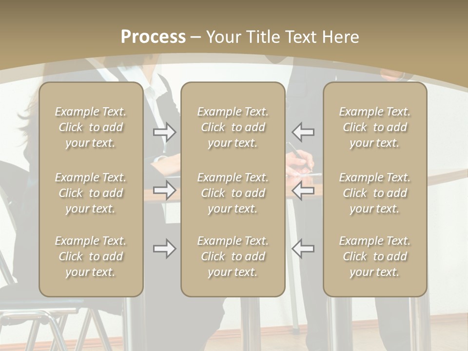 A Group Of People Sitting At A Table In Front Of A Whiteboard PowerPoint Template