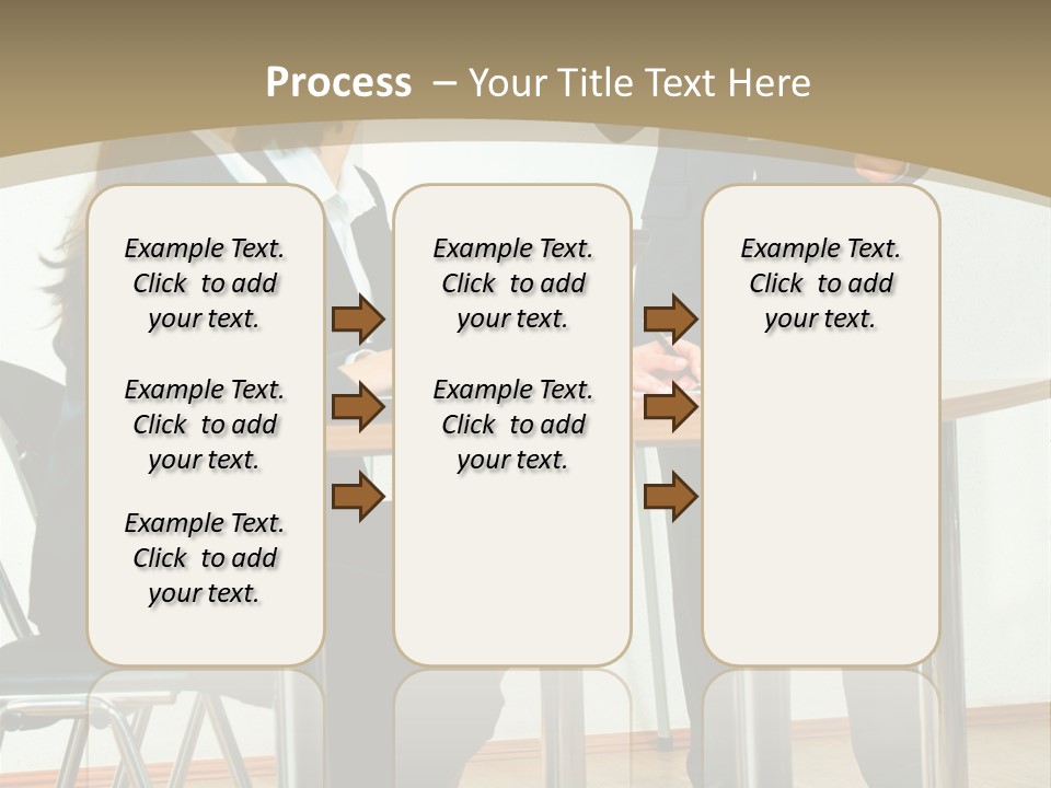 A Group Of People Sitting At A Table In Front Of A Whiteboard PowerPoint Template