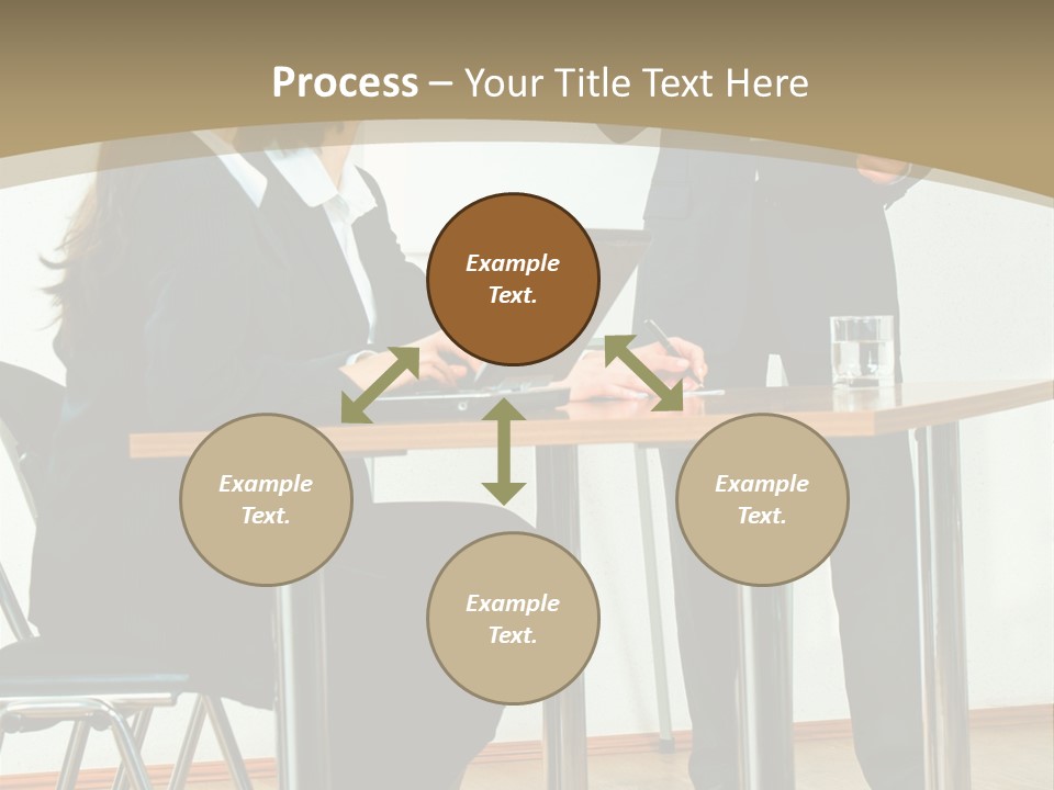 A Group Of People Sitting At A Table In Front Of A Whiteboard PowerPoint Template
