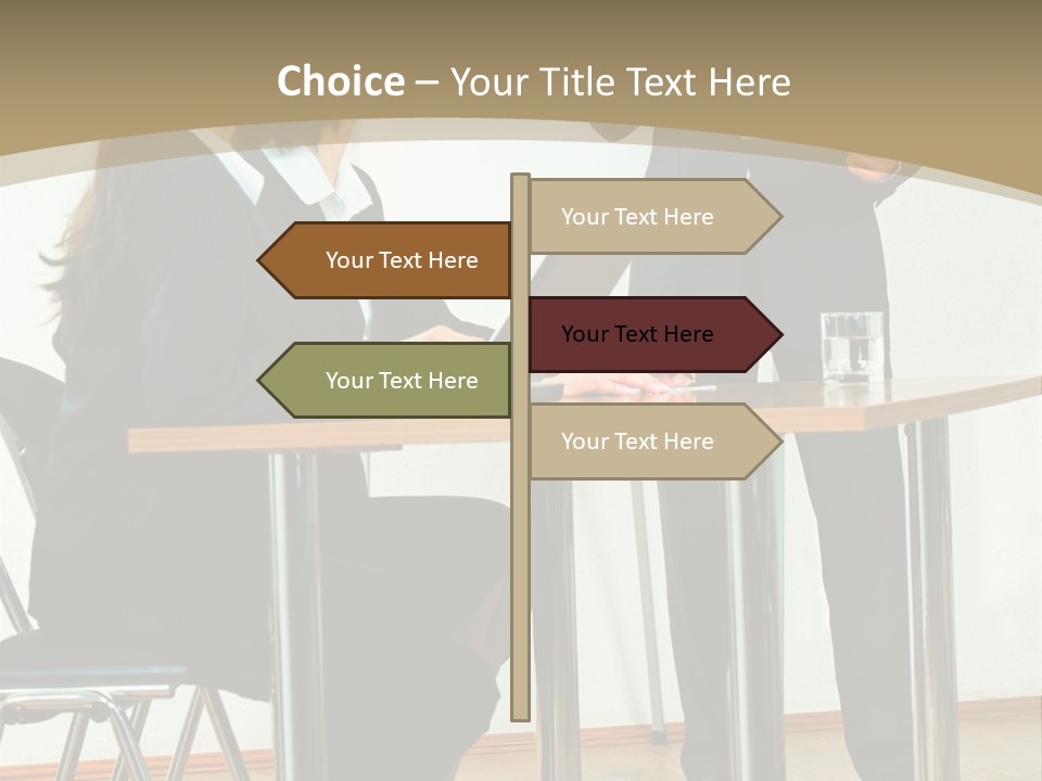 A Group Of People Sitting At A Table In Front Of A Whiteboard PowerPoint Template