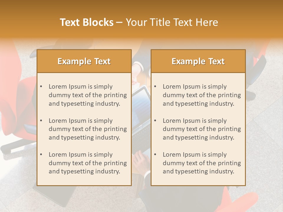 A Group Of People Sitting Around A Table With Laptops PowerPoint Template