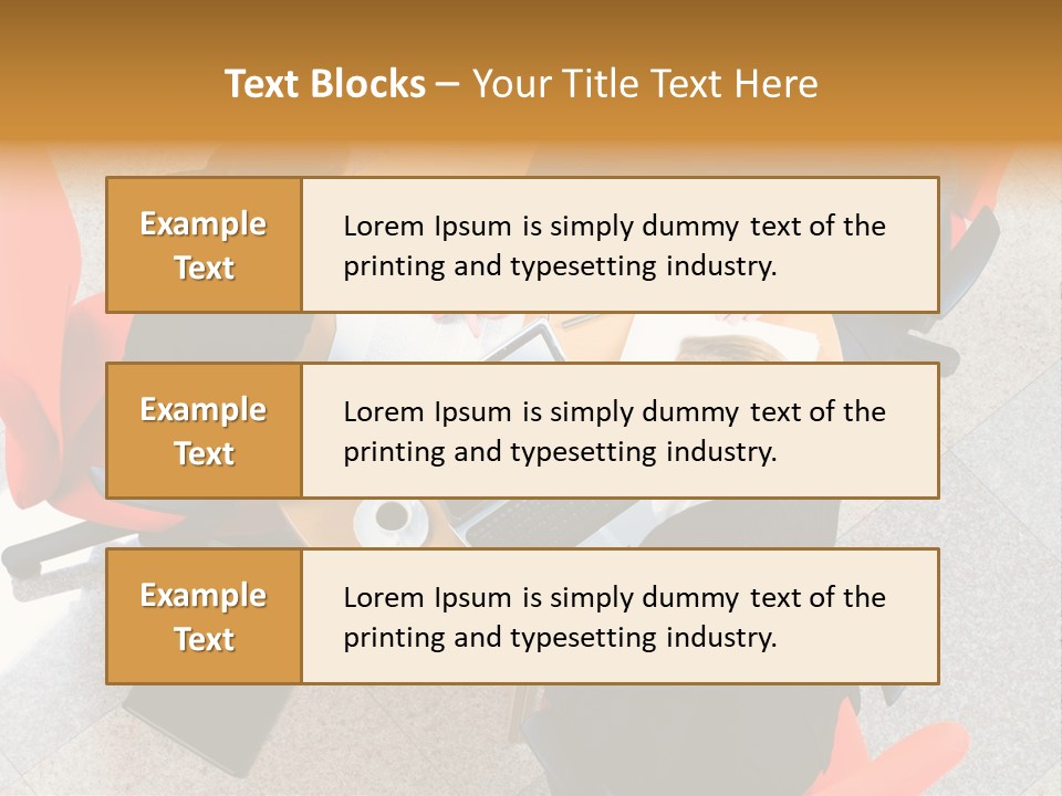 A Group Of People Sitting Around A Table With Laptops PowerPoint Template