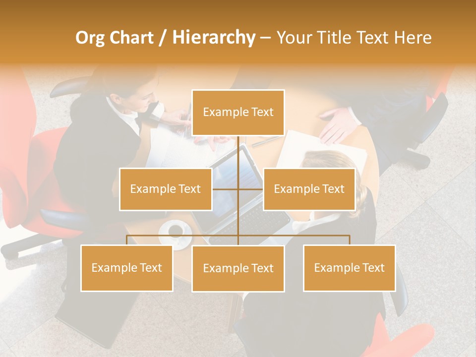 A Group Of People Sitting Around A Table With Laptops PowerPoint Template