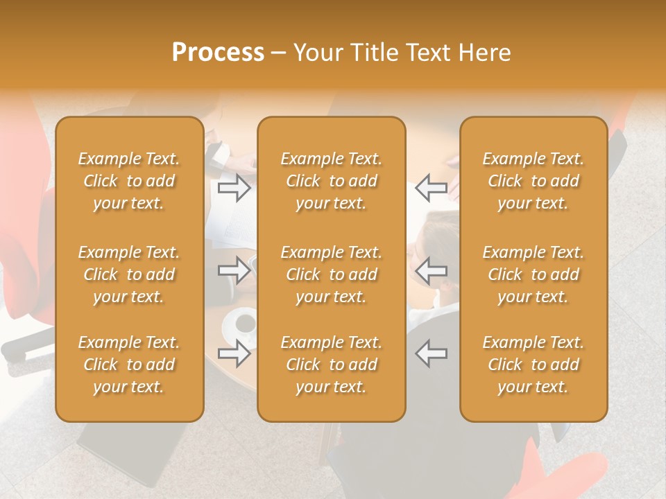 A Group Of People Sitting Around A Table With Laptops PowerPoint Template