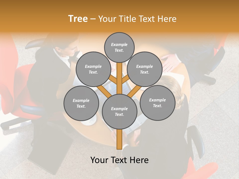 A Group Of People Sitting Around A Table With Laptops PowerPoint Template