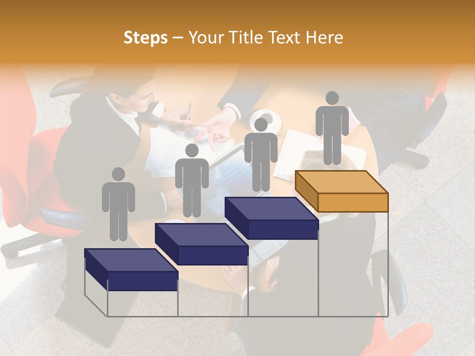 A Group Of People Sitting Around A Table With Laptops PowerPoint Template