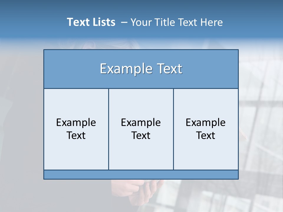 A Woman Reading A Piece Of Paper In Front Of A Building PowerPoint Template
