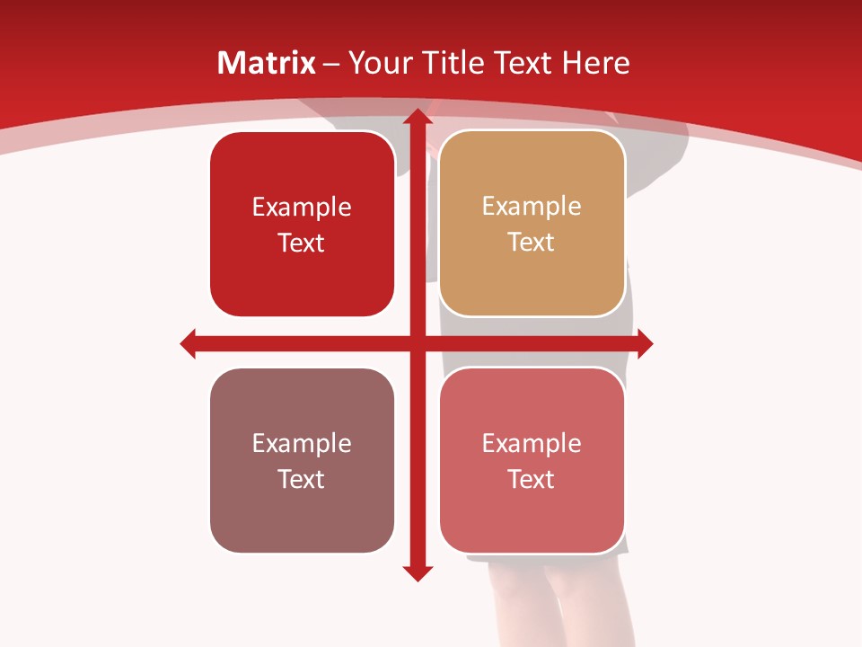 A Woman In A Business Suit Holding A Red Folder PowerPoint Template