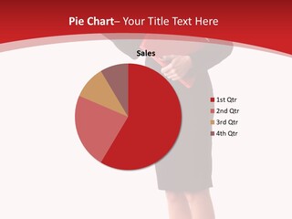 A Woman In A Business Suit Holding A Red Folder PowerPoint Template