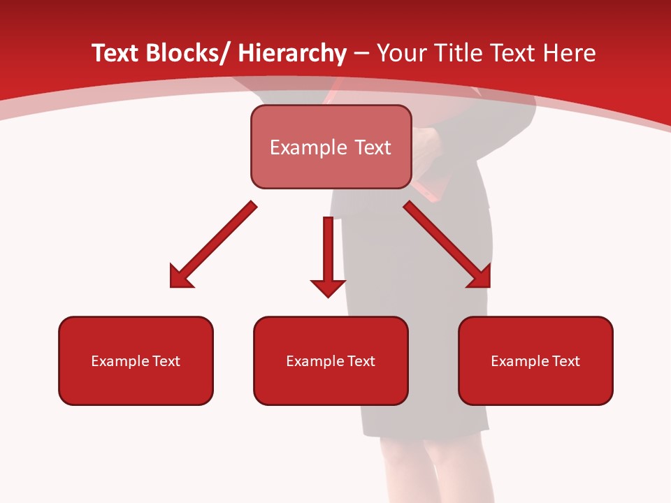 A Woman In A Business Suit Holding A Red Folder PowerPoint Template