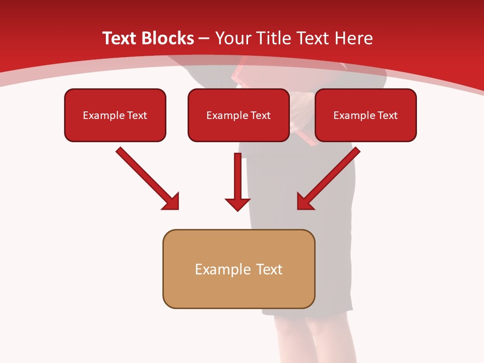 A Woman In A Business Suit Holding A Red Folder PowerPoint Template