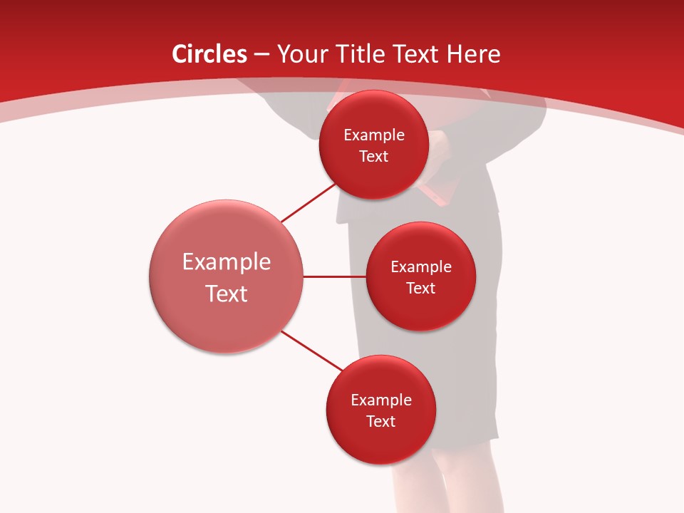 A Woman In A Business Suit Holding A Red Folder PowerPoint Template