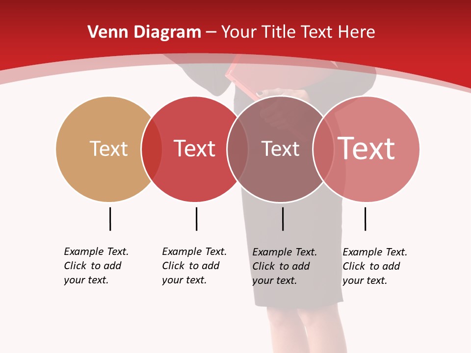 A Woman In A Business Suit Holding A Red Folder PowerPoint Template