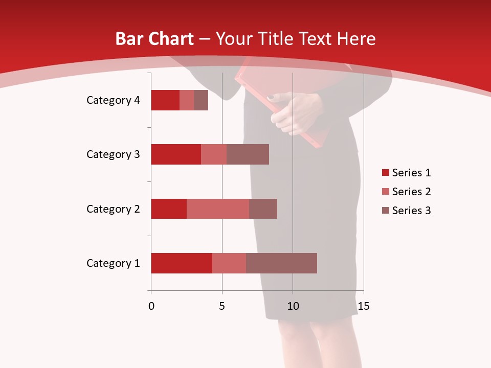 A Woman In A Business Suit Holding A Red Folder PowerPoint Template