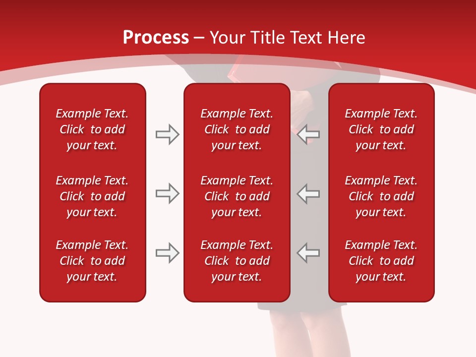A Woman In A Business Suit Holding A Red Folder PowerPoint Template