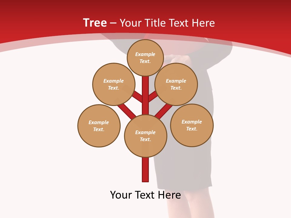 A Woman In A Business Suit Holding A Red Folder PowerPoint Template