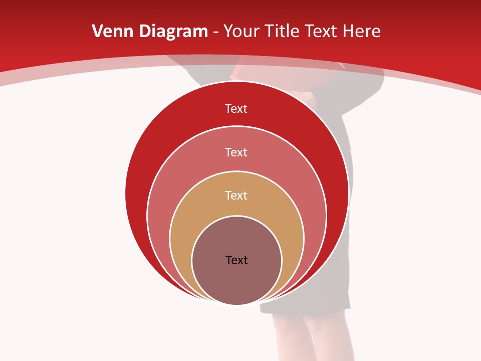 A Woman In A Business Suit Holding A Red Folder PowerPoint Template