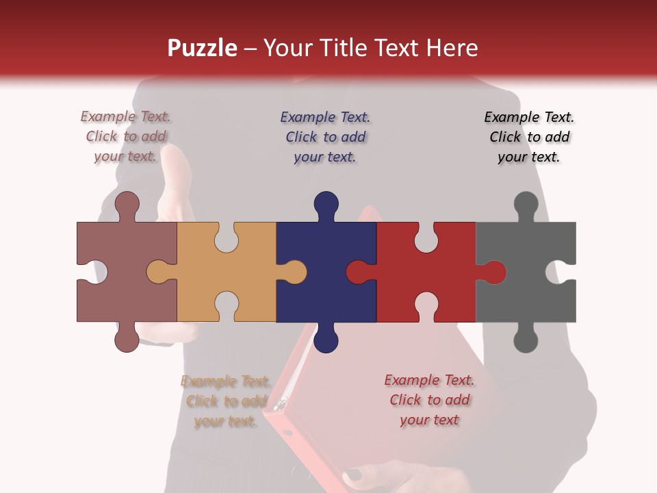 A Woman In A Business Suit Giving A Thumbs Up PowerPoint Template