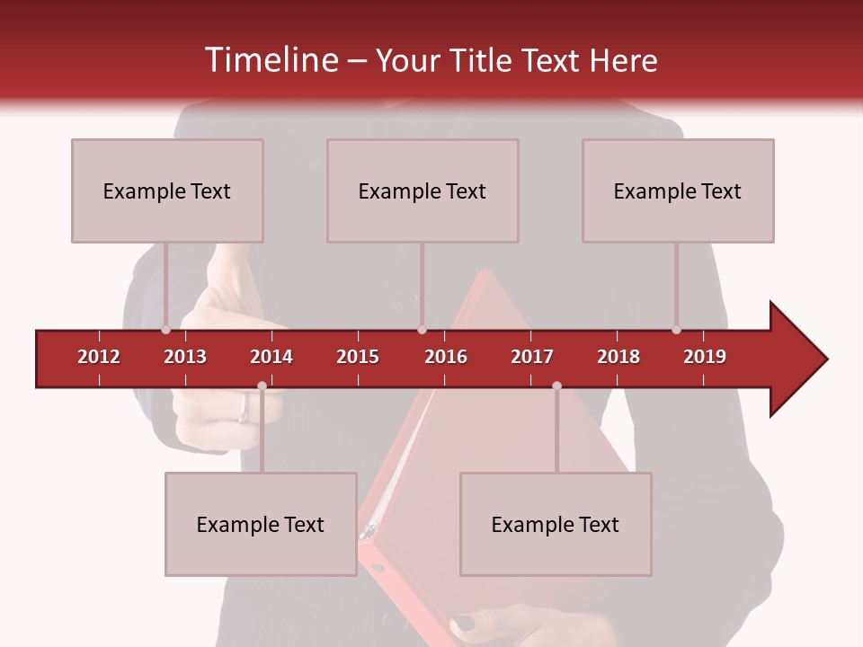 A Woman In A Business Suit Giving A Thumbs Up PowerPoint Template