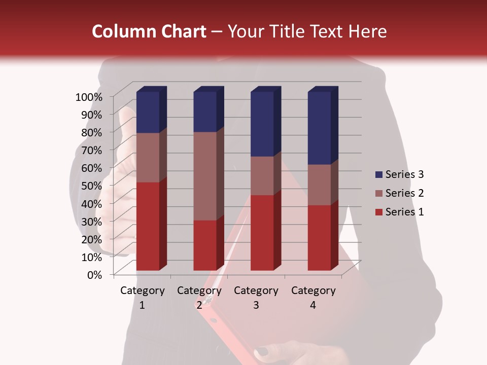A Woman In A Business Suit Giving A Thumbs Up PowerPoint Template