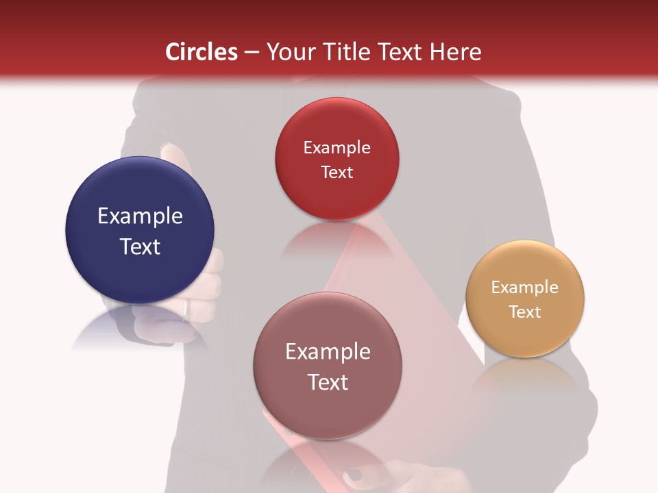 A Woman In A Business Suit Giving A Thumbs Up PowerPoint Template