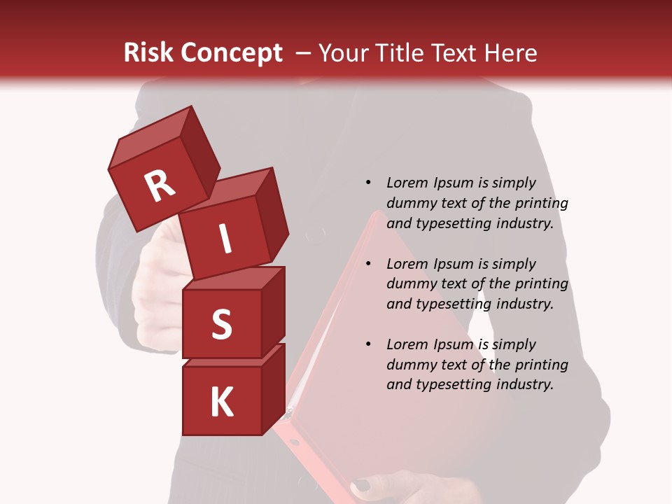 A Woman In A Business Suit Giving A Thumbs Up PowerPoint Template