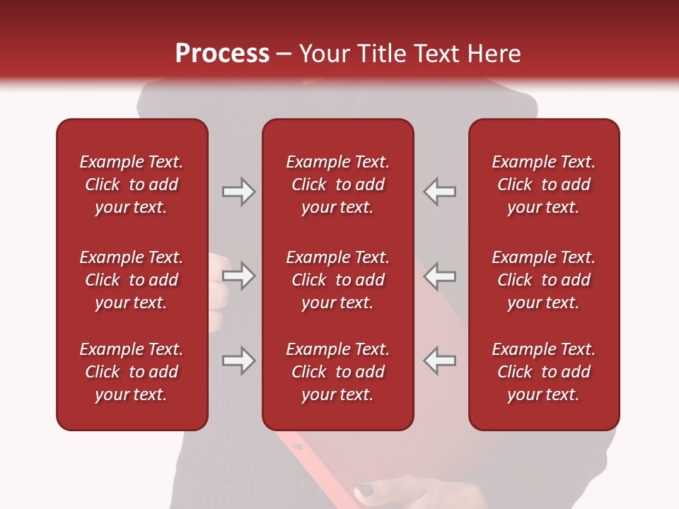 A Woman In A Business Suit Giving A Thumbs Up PowerPoint Template