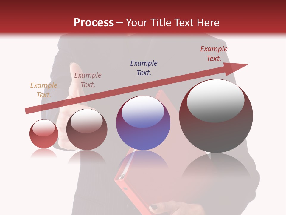 A Woman In A Business Suit Giving A Thumbs Up PowerPoint Template