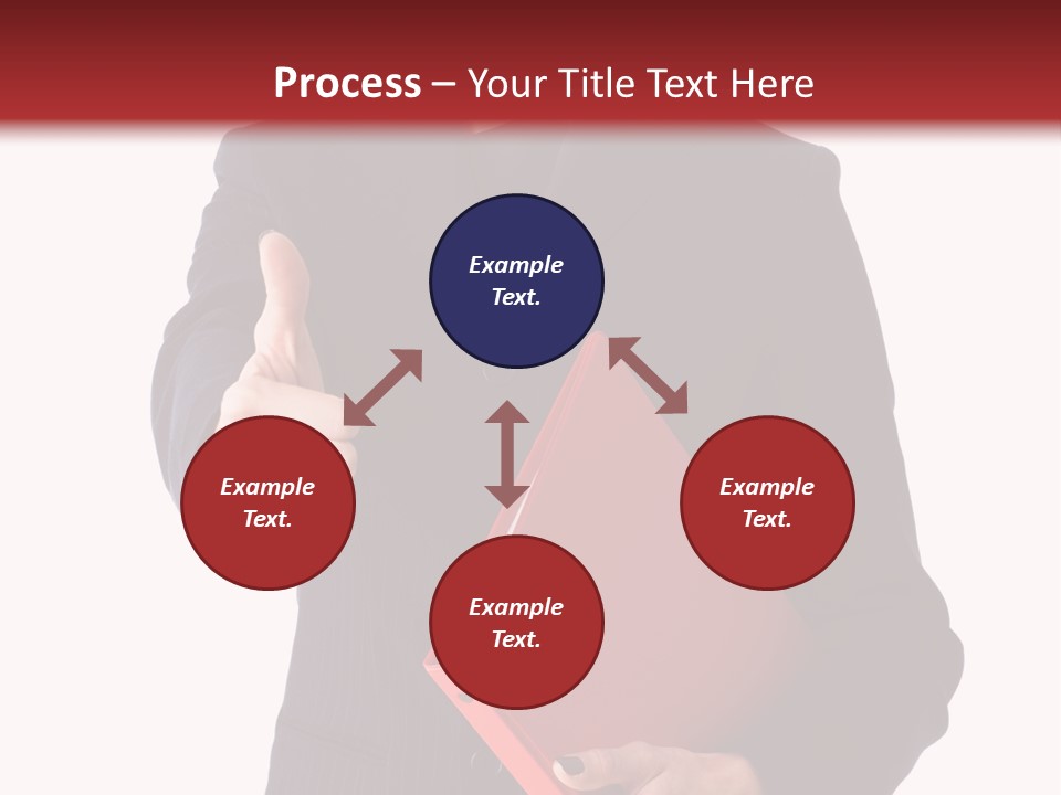 A Woman In A Business Suit Giving A Thumbs Up PowerPoint Template