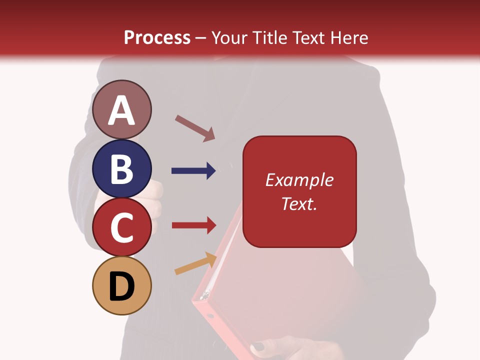 A Woman In A Business Suit Giving A Thumbs Up PowerPoint Template