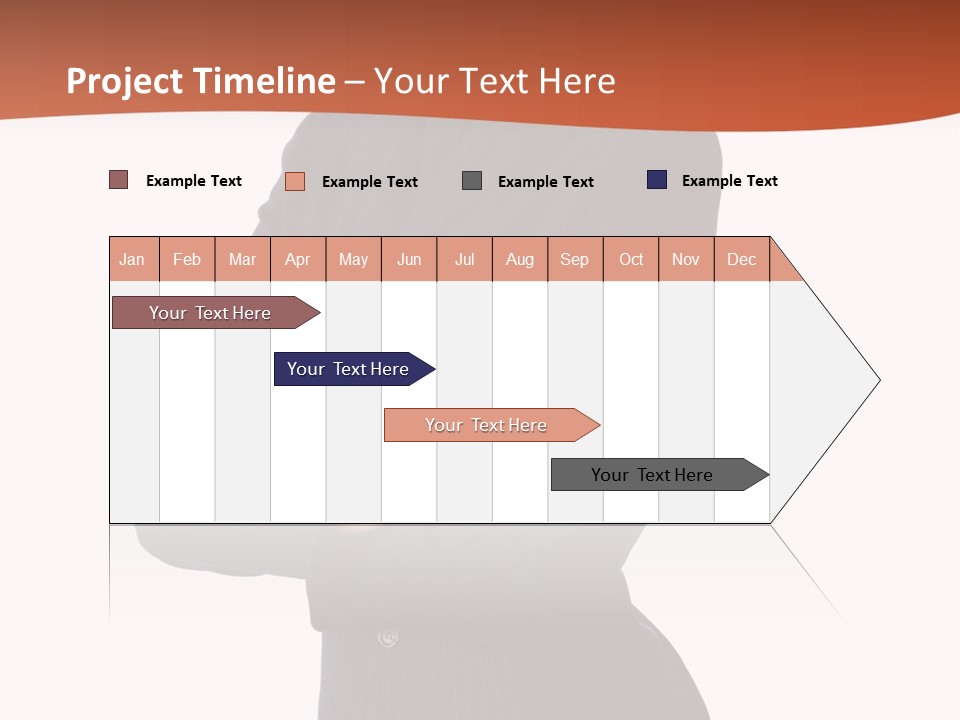 A Woman In A Business Suit Standing With Her Arms Crossed PowerPoint Template