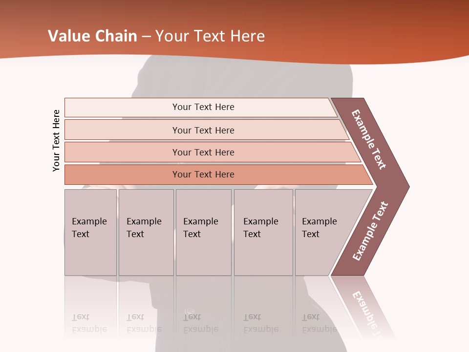 A Woman In A Business Suit Standing With Her Arms Crossed PowerPoint Template