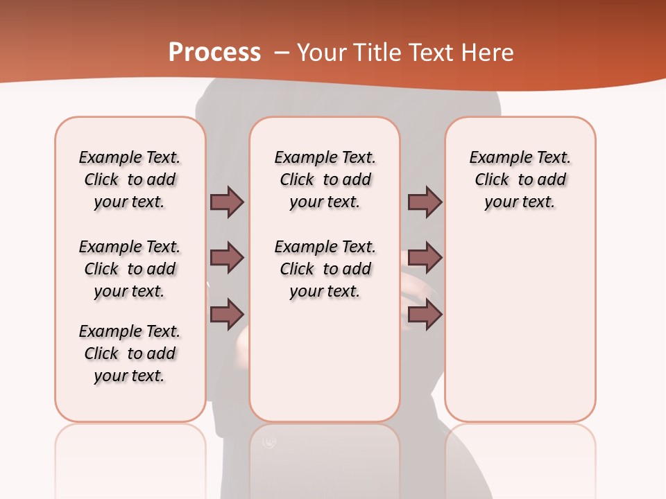 A Woman In A Business Suit Standing With Her Arms Crossed PowerPoint Template