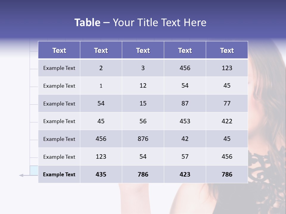 A Woman Holding A Magnifying Glass In Front Of Her Face PowerPoint Template